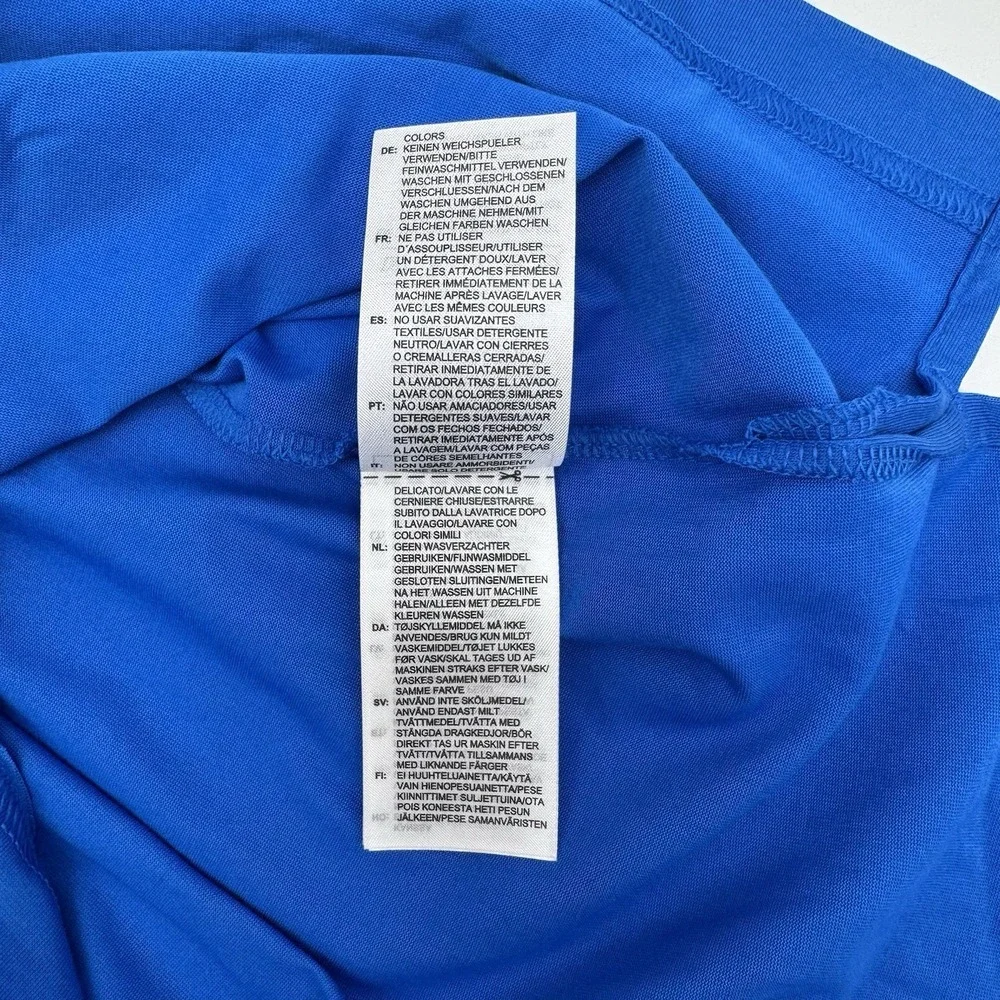 XL Adidas Pocket Polo Golf Shirt  Trefoil Logo Mens Golf Bluebird MSRP $100